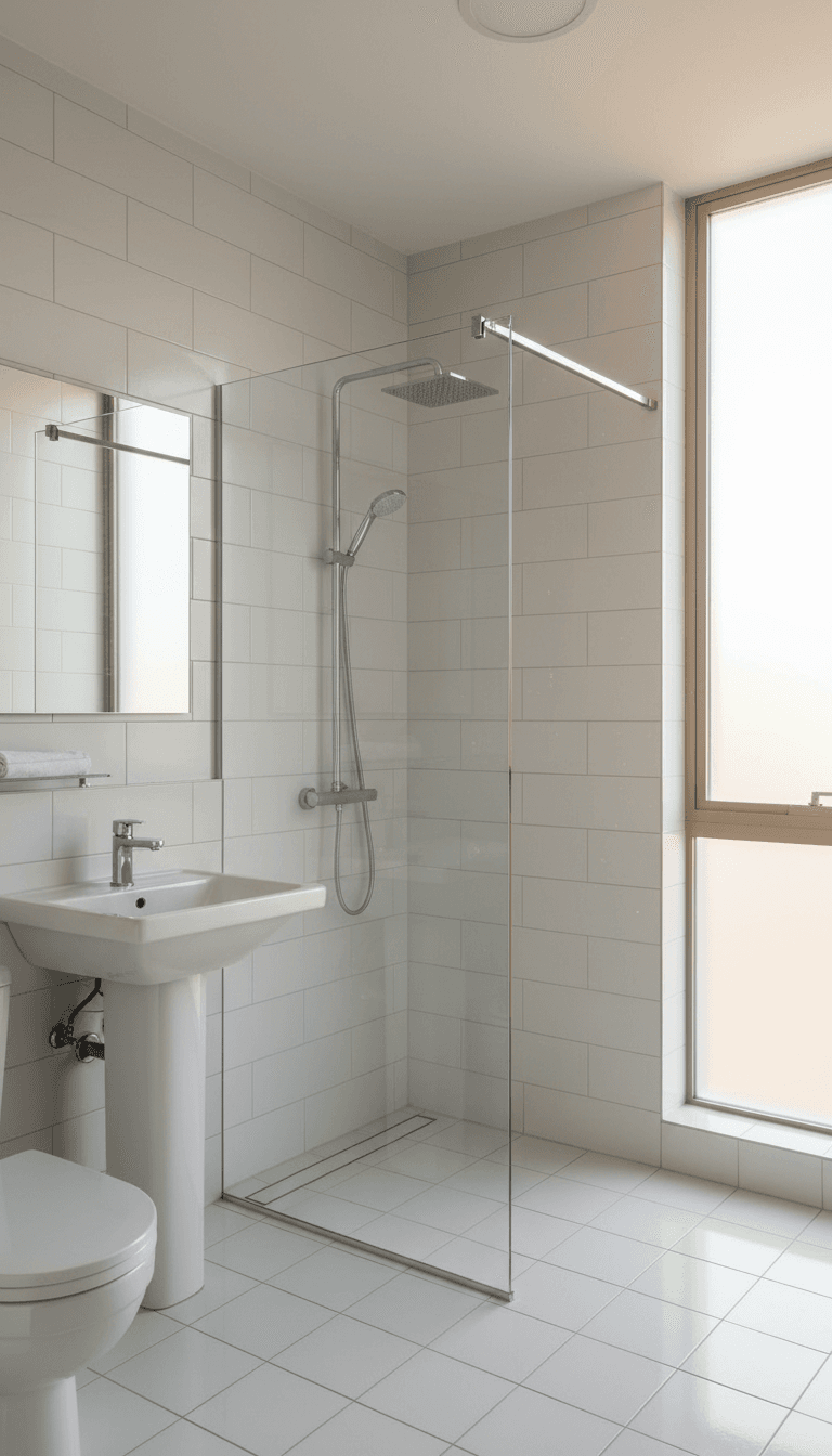 Spotless bathroom in a new house ready for move-in
